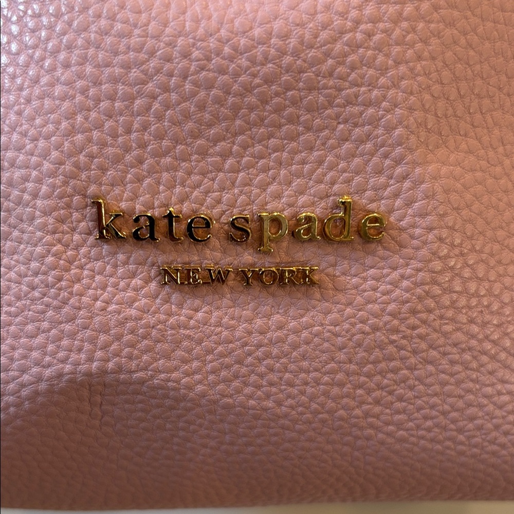 kate spade Pebbled Leather Lavender Hand or Shoulder Bag with Gold Hardware - Picture 5 of 15